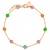 Multicolour tennis bracelet for women