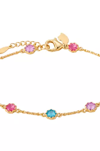 Multicolour tennis bracelet for women