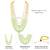 Mint color beads studded 5 layer necklace ethnic jewelry for women