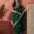 Green embroidered saree with blouse