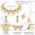 Women's pink synthetic stone cubic zirconia & beads studded necklace dangle