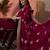 Pink ethnic motifs embellished  georgette saree