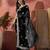 Black ethnic motifs embroidered saree