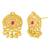 Long necklace earrings south maharani haar temple jewelry set for