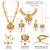 Synthetic stone studded south indian style jewelry set (multicolor 2)