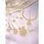 White kundan & beads studded long necklace maatha patti maangtikka