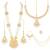 White kundan & beads studded long necklace maatha patti maangtikka