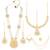 White kundan & beads studded long necklace maatha patti maangtikka