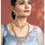 Women's synthetic stone & pearl studded maharani haar necklace set