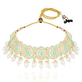 Necklace earrings & maangtikka set ethnic jewelry for women 2