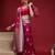 Pink ethnic motifs woven design zari saree with unstitched blouse