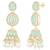 Necklace earrings & maangtikka set ethnic jewelry for women