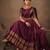 South Indian Style Semi-Stitched Half Saree with Blouse and Dupatta