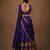South Indian Style Semi-Stitched Half Saree with Blouse and Dupatta