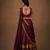South Indian Style Semi-Stitched Half Saree with Blouse and Dupatta