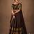 South Indian Style Semi-Stitched Half Saree with Blouse and Dupatta