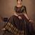 South Indian Style Semi-Stitched Half Saree with Blouse and Dupatta