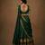 South Indian Style Semi-Stitched Half Saree with Blouse and Dupatta