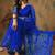Blue embroidered  sarees