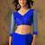 Blue embroidered  sarees