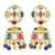 Multicolor crystals studded jhumki earringss ethnic jewelry for women