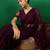 Burgundy embroidered saree