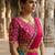 South Indian Style Semi-Stitched Half Saree with Blouse and Dupatta