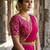 South Indian Style Semi-Stitched Half Saree with Blouse and Dupatta