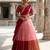South Indian Style Semi-Stitched Half Saree with Blouse and Dupatta