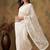 White embroidered net sarees