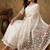 White embroidered net sarees