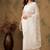 White embroidered net sarees