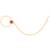 Women's gold toned red green synthetic stone studded nathiya non-piercing