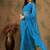 Blue embroidered  sarees