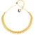 Women's choker necklace & floral stud earrings bharatanatyam jewelry set