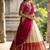South Indian Style Semi-Stitched Half Saree with Blouse and Dupatta