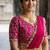 South Indian Style Semi-Stitched Half Saree with Blouse and Dupatta