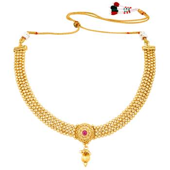 Women's gold rani pink faux stones studded necklace drop earrings 3