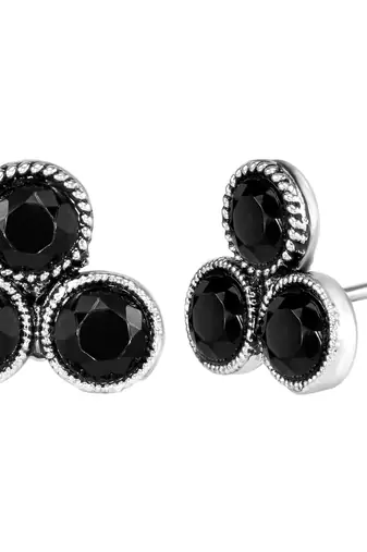 Women's synthetic stone studded choker necklace stud earrings bharatanatyam
