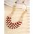 Maroon beads studded 5 layer necklace ethnic fashion jewellery for women