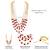 Maroon beads studded 5 layer necklace ethnic fashion jewellery for women