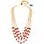 Maroon beads studded 5 layer necklace ethnic fashion jewellery for women
