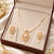 Certified Pearls Gold-Tone Diamond Studded Necklace Set