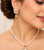 Certified Pearls Gold-Tone Diamond Studded Necklace Set