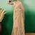 Beige graceful elegance embroidered saree