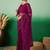 Purple embroidered floral saree