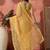 Yellow embroidered saree with blouse piece