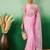 Pink ethereal charm embroidered net saree