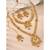 Synthetic stone studded south indian style jewelry set (multicolor 1)