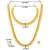 Gold plated maharani haar necklace with earrings south festive wear